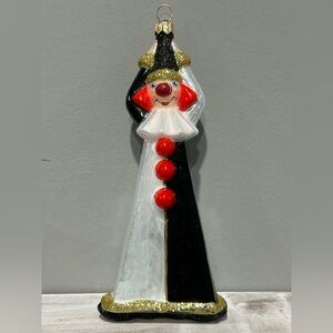 Colorful Glass Clown Ornament